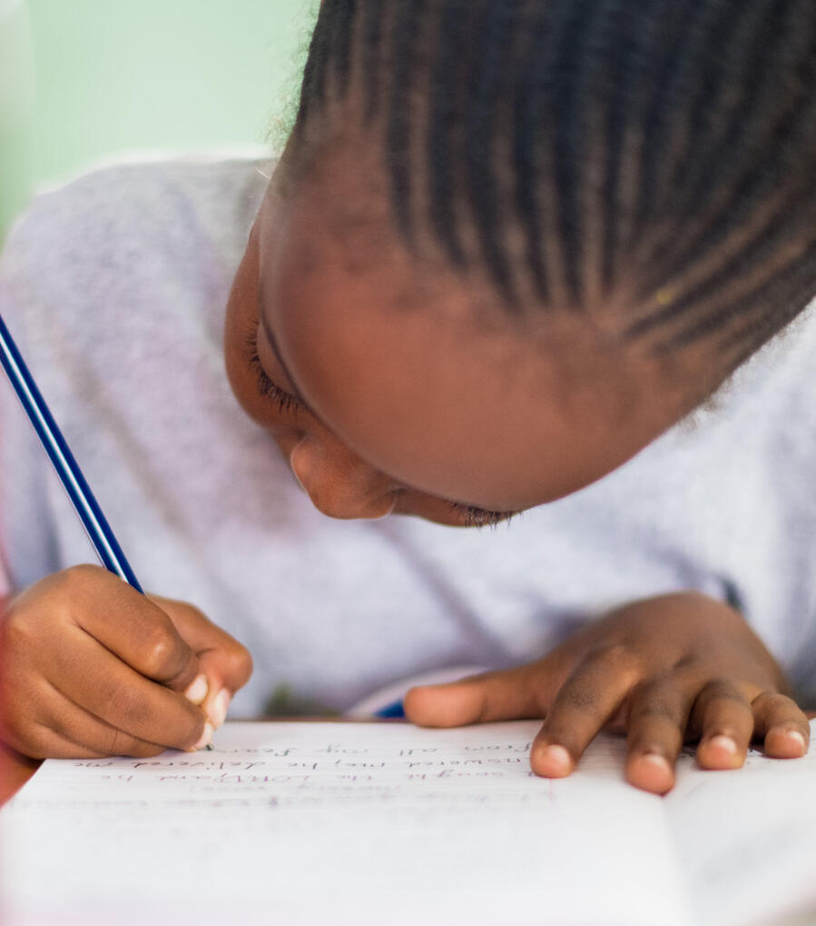 girl writing